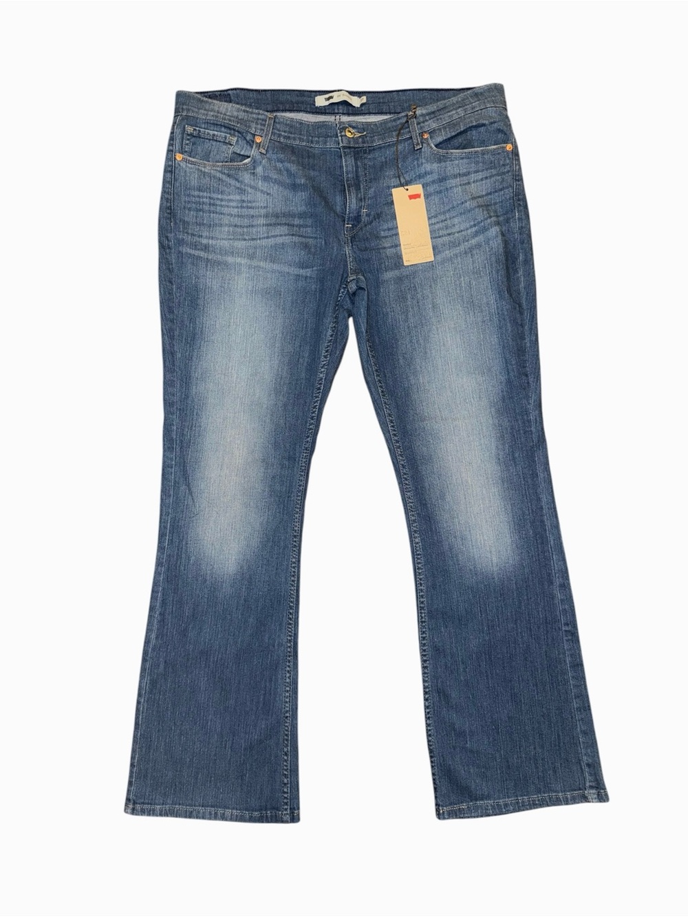 Levi's 524 Women's Boot Cut Slimming Stretch Jeans in Medium Blue Wash Nwt